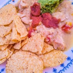 slow cooker chicken enchilada dip