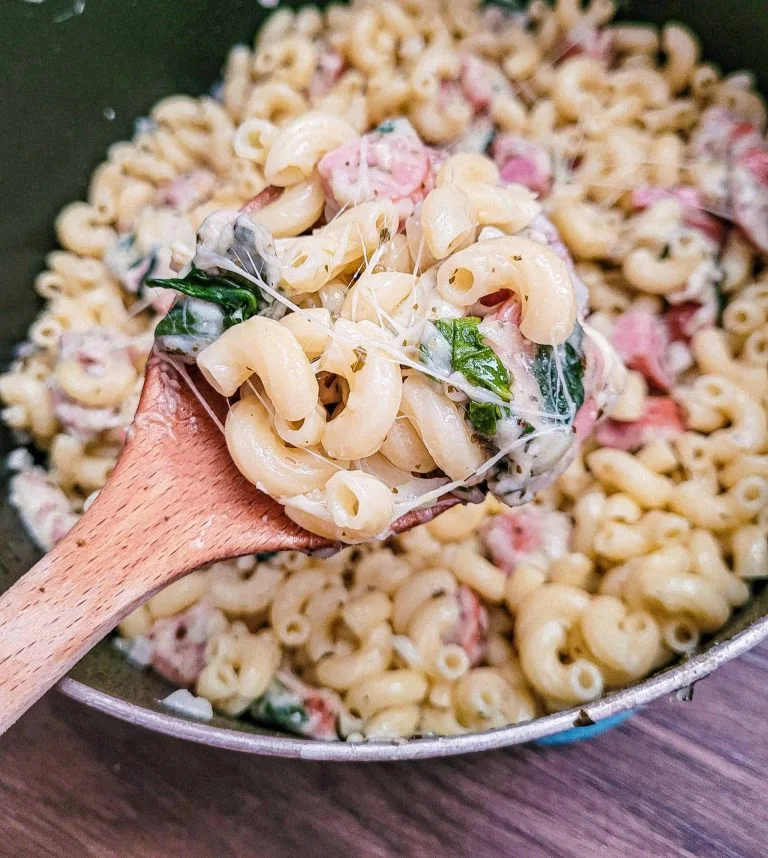 spinach and sausage pasta