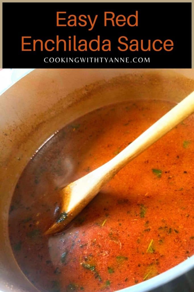 enchilada sauce pinterest image. 