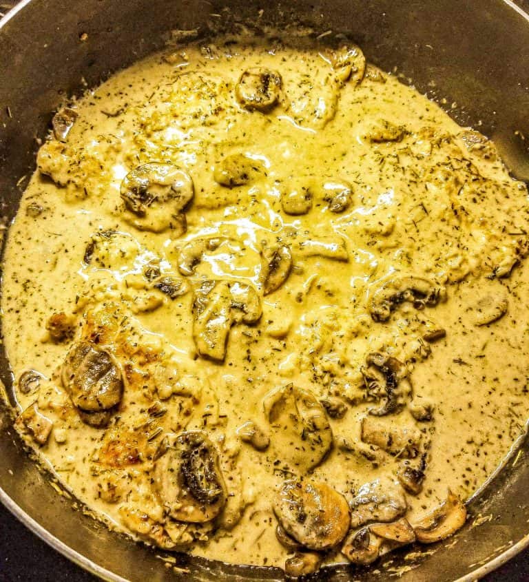 creamy chicken and mushrooms