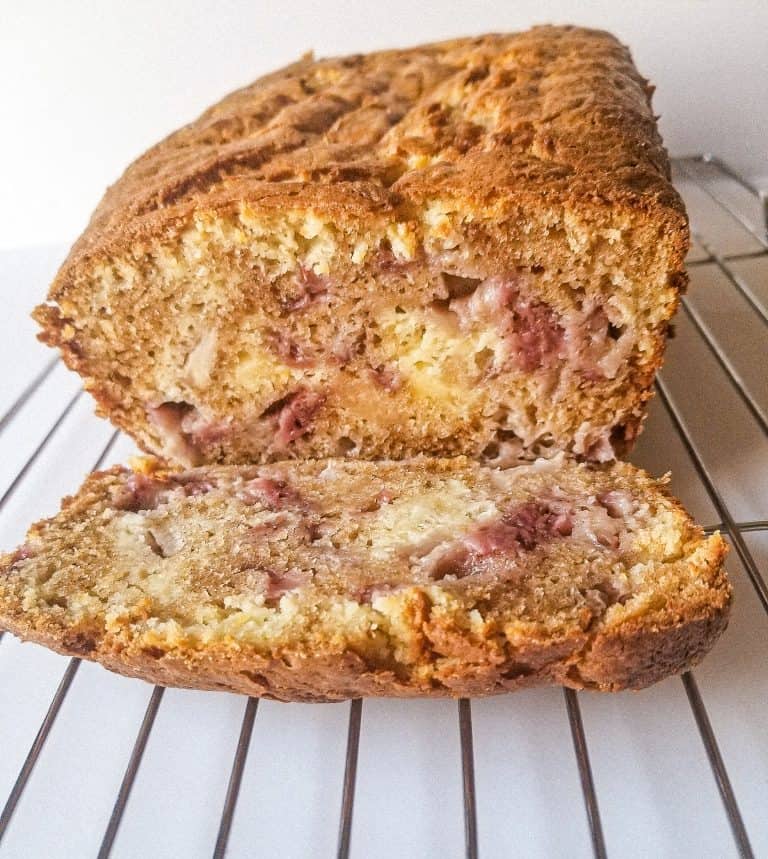 strawberry cream cheese bread loaf