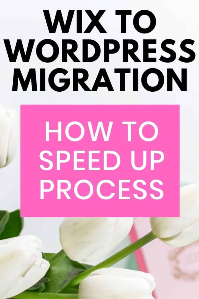 Process I Used Going From Wix to WordPress